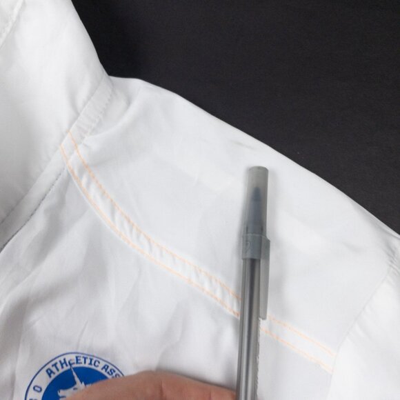 Boston Marathon Running Track Jacket Men's Small Adidas 2014 White Full Zip - Picture 14 of 14